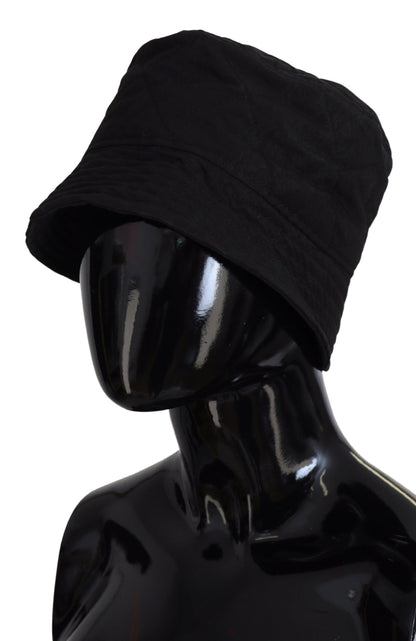 Dolce &amp; Gabbana Elegante gorra de pescador negra
