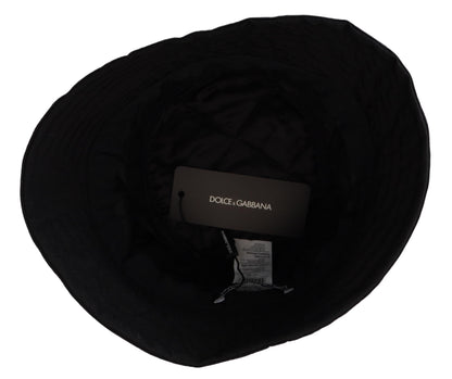 Dolce &amp; Gabbana Elegante gorra de pescador negra