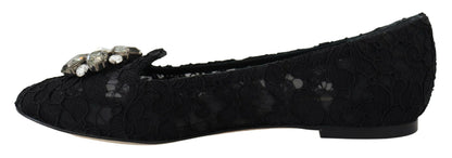Dolce &amp; Gabbana Zapatos planos Vally elegantes con encaje floral