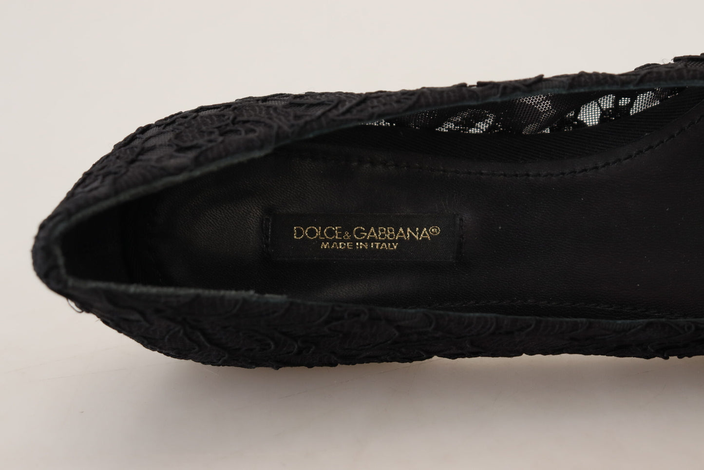 Dolce &amp; Gabbana Zapatos planos Vally elegantes con encaje floral