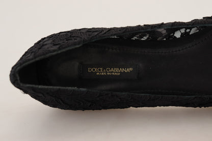 Dolce &amp; Gabbana Zapatos planos Vally elegantes con encaje floral