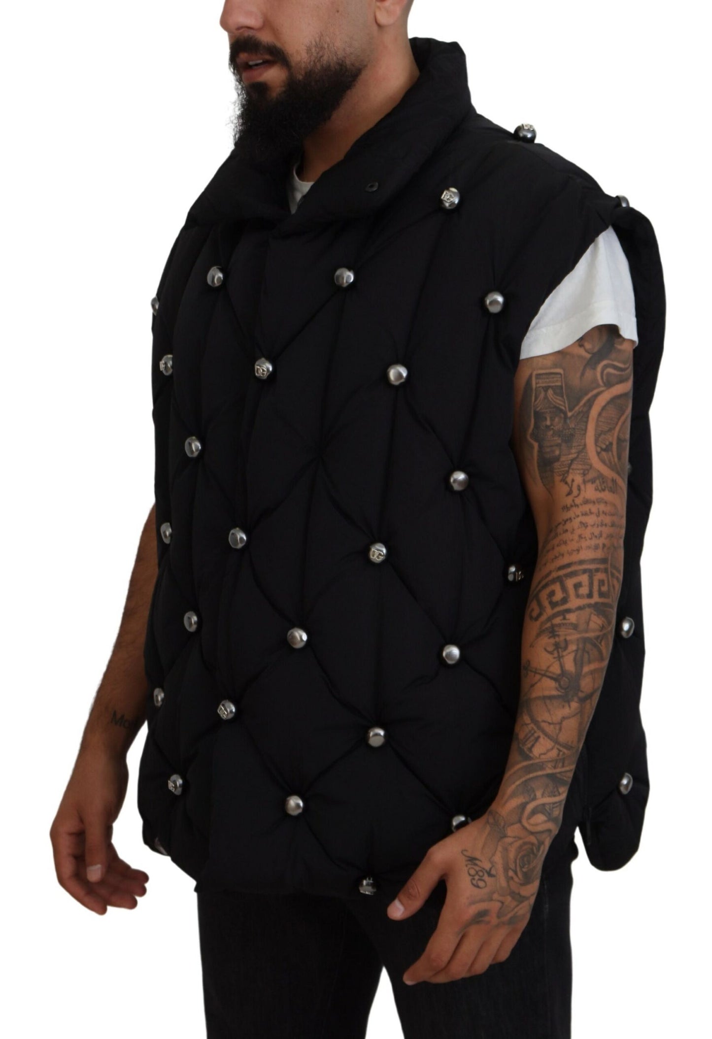 Dolce &amp; Gabbana Elegante chaqueta sin mangas negra