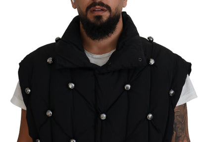 Dolce &amp; Gabbana Elegante chaqueta sin mangas negra