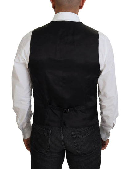 Dolce &amp; Gabbana Elegante chaleco formal de un solo pecho