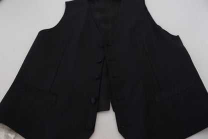 Dolce &amp; Gabbana Elegante chaleco formal de un solo pecho