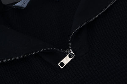Pull-over noir élégant en soie mélangée Dolce &amp; Gabbana