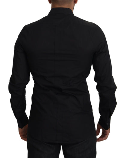 Dolce &amp; Gabbana Camisa Elegante De Algodón Con Bordado Floral
