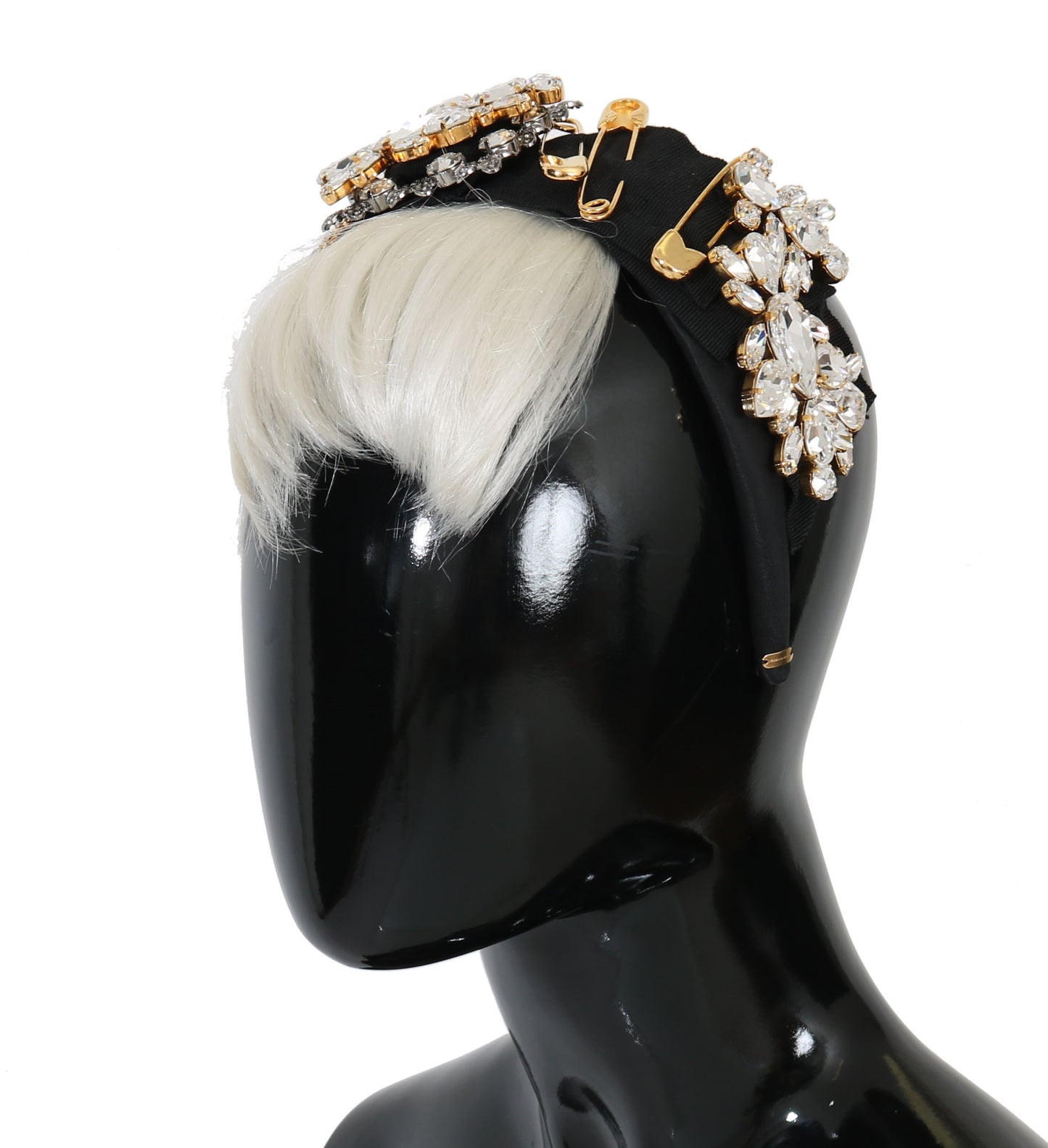 Dolce &amp; Gabbana Diadema Elegante Con Cristales Negros