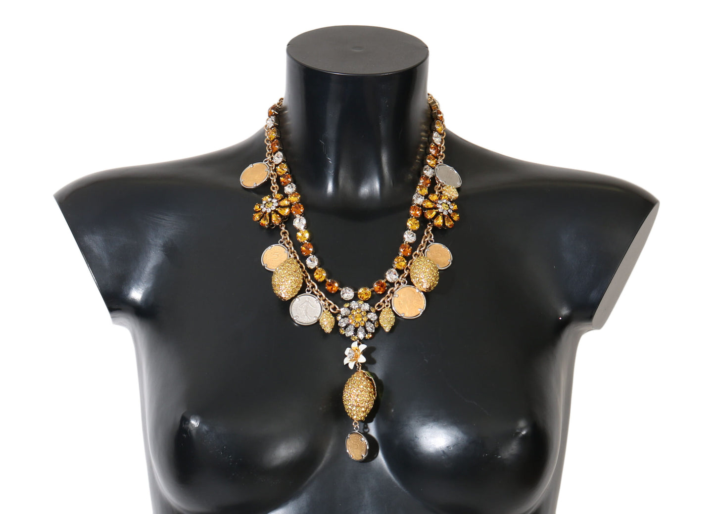 Dolce &amp; Gabbana Elegant Gold-Plated Statement Necklace