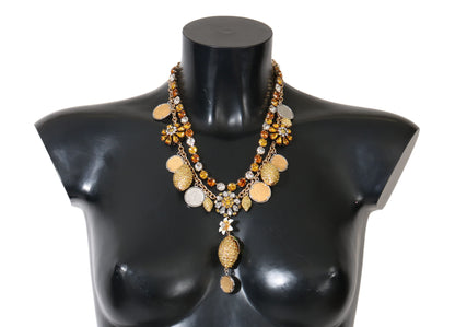 Dolce &amp; Gabbana Elegant Gold-Plated Statement Necklace