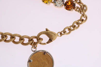 Dolce &amp; Gabbana Elegant Gold-Plated Statement Necklace