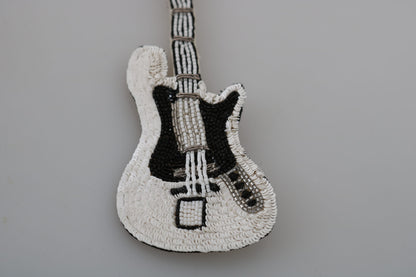 Dolce &amp; Gabbana Broche de guitarra con lentejuelas doradas