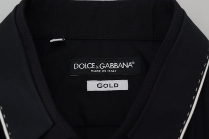 Dolce &amp; Gabbana Camisa de vestir de esmoquin elegante y ajustada