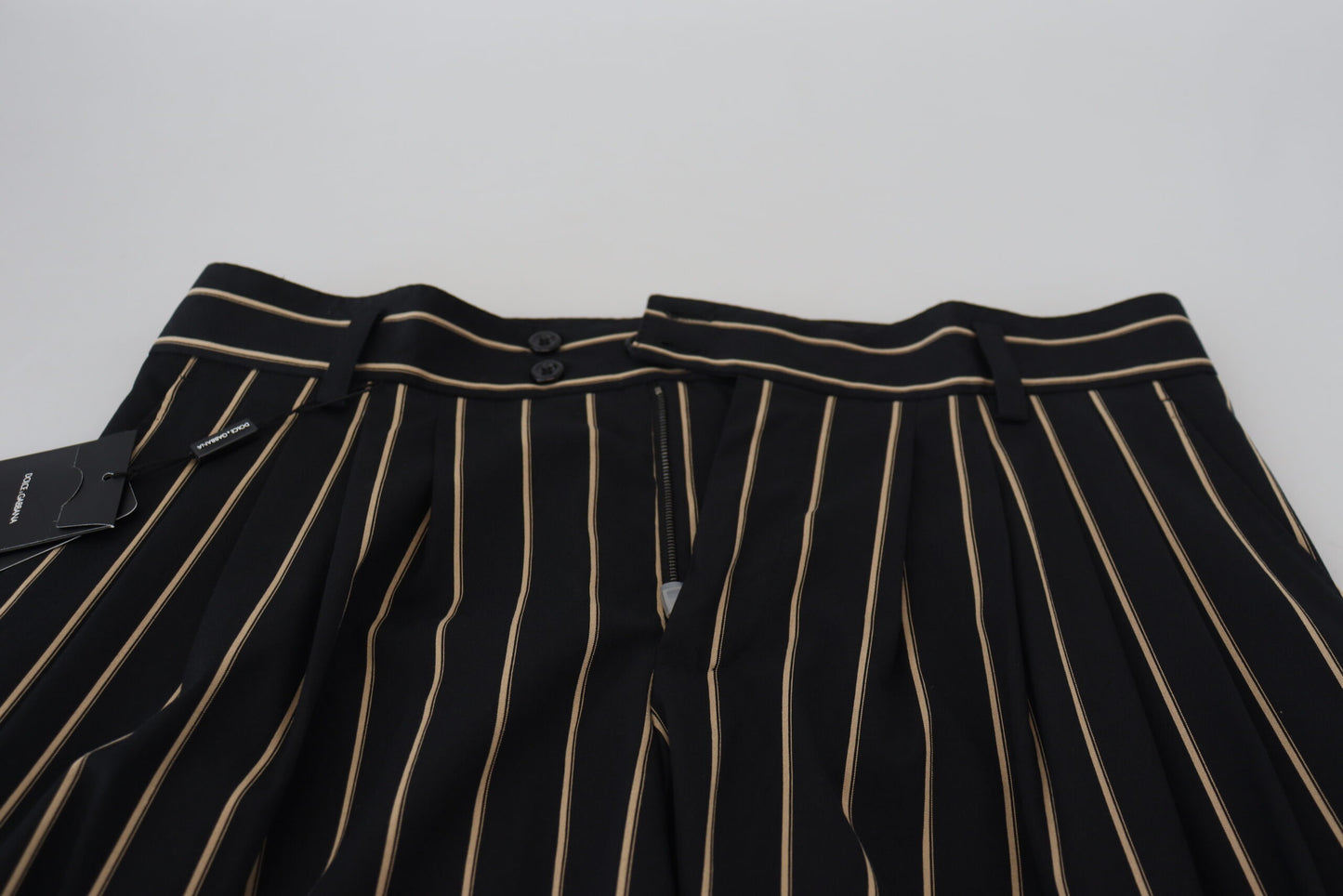 Dolce &amp; Gabbana Pantalones cónicos chinos elegantes a rayas