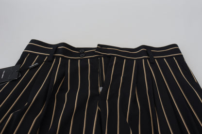 Dolce &amp; Gabbana Pantalones cónicos chinos elegantes a rayas