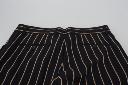 Dolce &amp; Gabbana Pantalones cónicos chinos elegantes a rayas