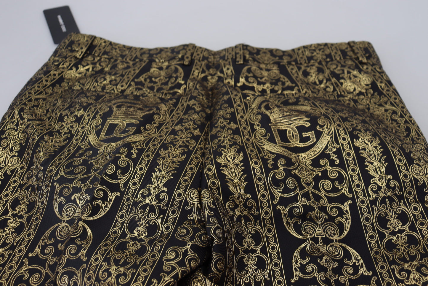 Dolce &amp; Gabbana Elegant Jacquard Evening Pants