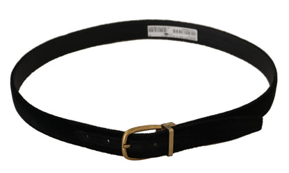 Dolce &amp; Gabbana Chic Velvet Elegance Belt