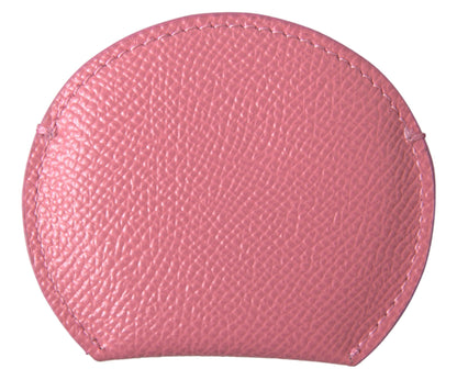 Dolce &amp; Gabbana Elegante soporte para espejo de cuero rosa