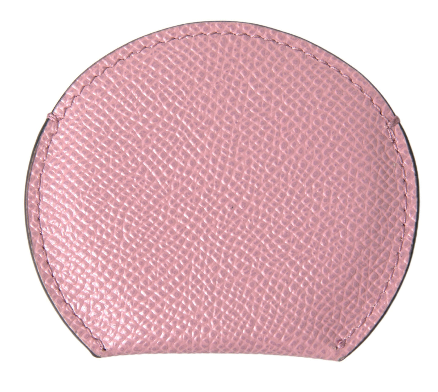 Dolce &amp; Gabbana Elegante soporte para espejo de mano de cuero rosa