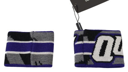 Dolce &amp; Gabbana Muñequera de lana color morado real