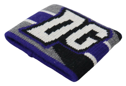 Dolce &amp; Gabbana Muñequera de lana color morado real