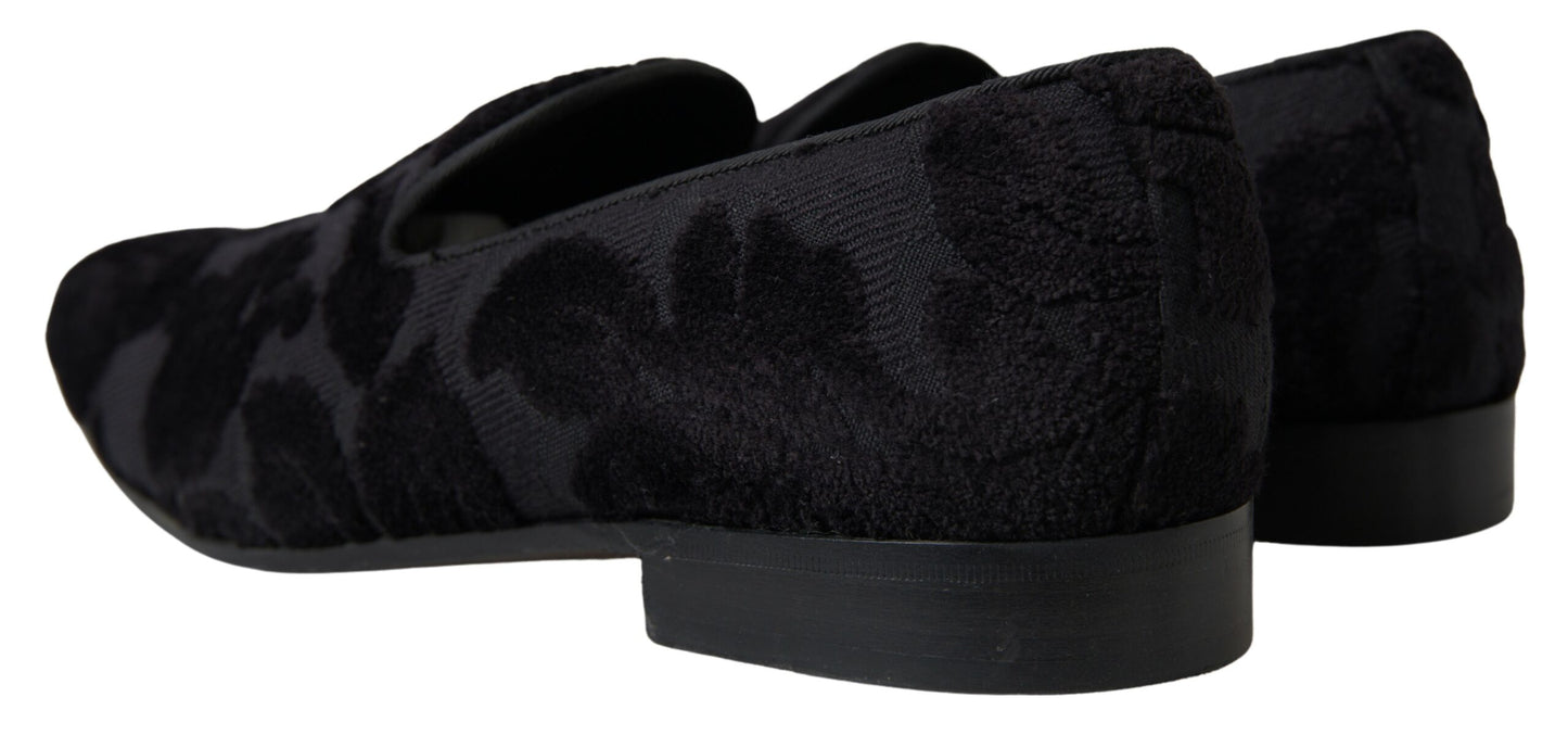 Dolce &amp; Gabbana Exquisitos Mocasines Vintage Negros para Hombre