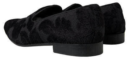 Dolce &amp; Gabbana Exquisitos Mocasines Vintage Negros para Hombre