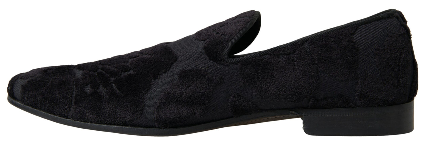 Dolce &amp; Gabbana Exquisitos Mocasines Vintage Negros para Hombre