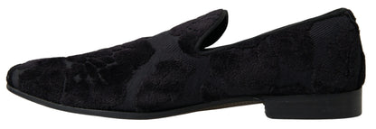 Dolce &amp; Gabbana Exquisitos Mocasines Vintage Negros para Hombre