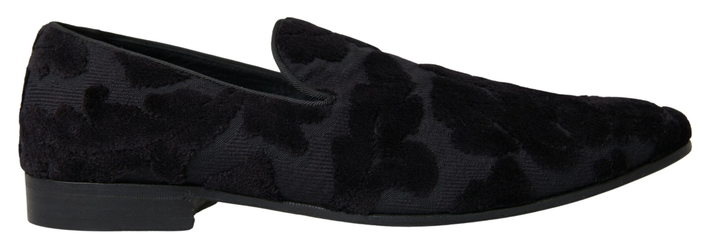 Dolce &amp; Gabbana Exquisitos Mocasines Vintage Negros para Hombre
