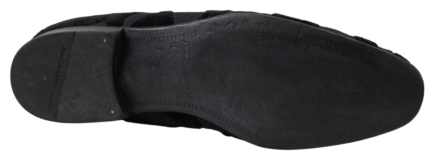 Dolce &amp; Gabbana Exquisitos Mocasines Vintage Negros para Hombre