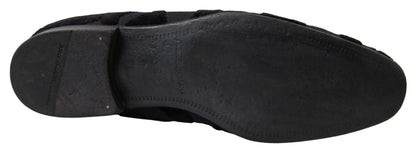 Dolce &amp; Gabbana Exquisitos Mocasines Vintage Negros para Hombre