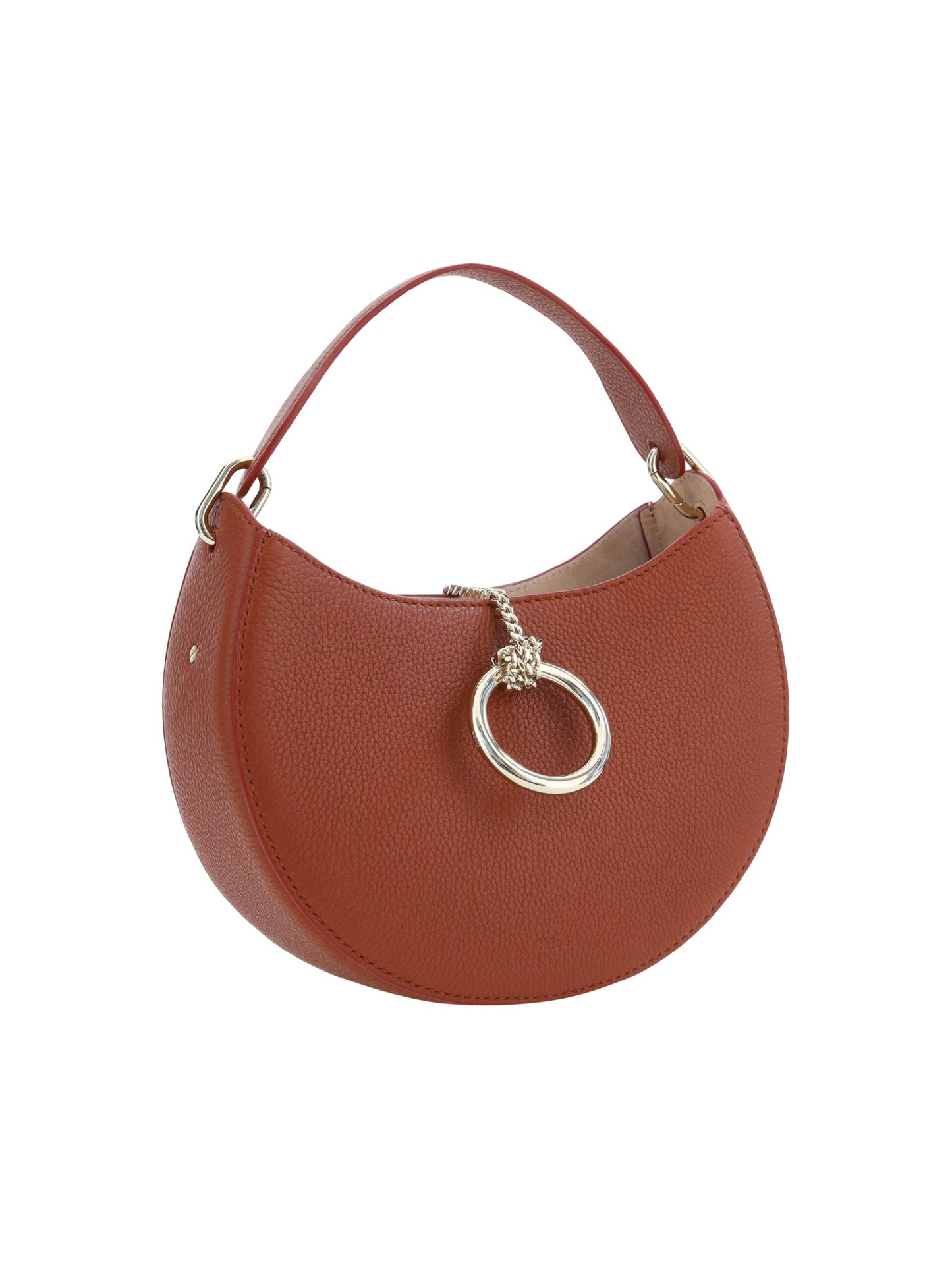 Petit sac à bandoulière en cuir Arlène marron sépia Chloé