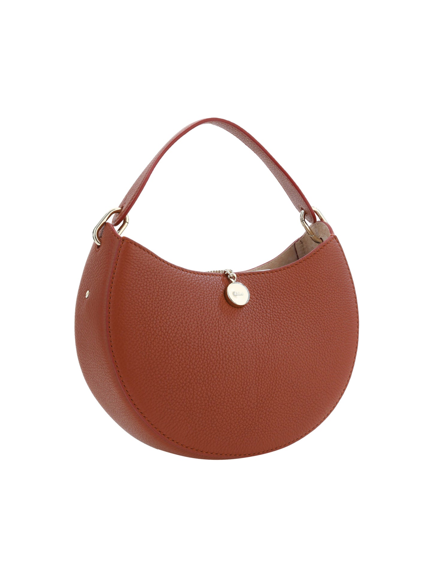 Petit sac à bandoulière en cuir Arlène marron sépia Chloé