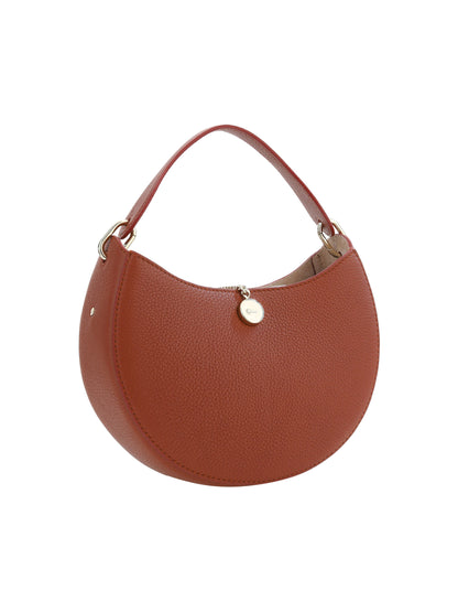 Petit sac à bandoulière en cuir Arlène marron sépia Chloé