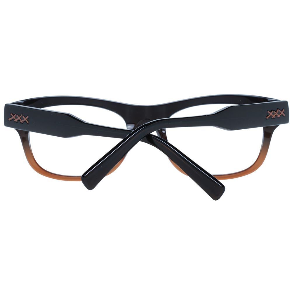 Ermenegildo Zegna Brown Men Glasses Frame