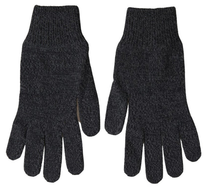 Dolce &amp; Gabbana Elegantes guantes de invierno de lana virgen en gris