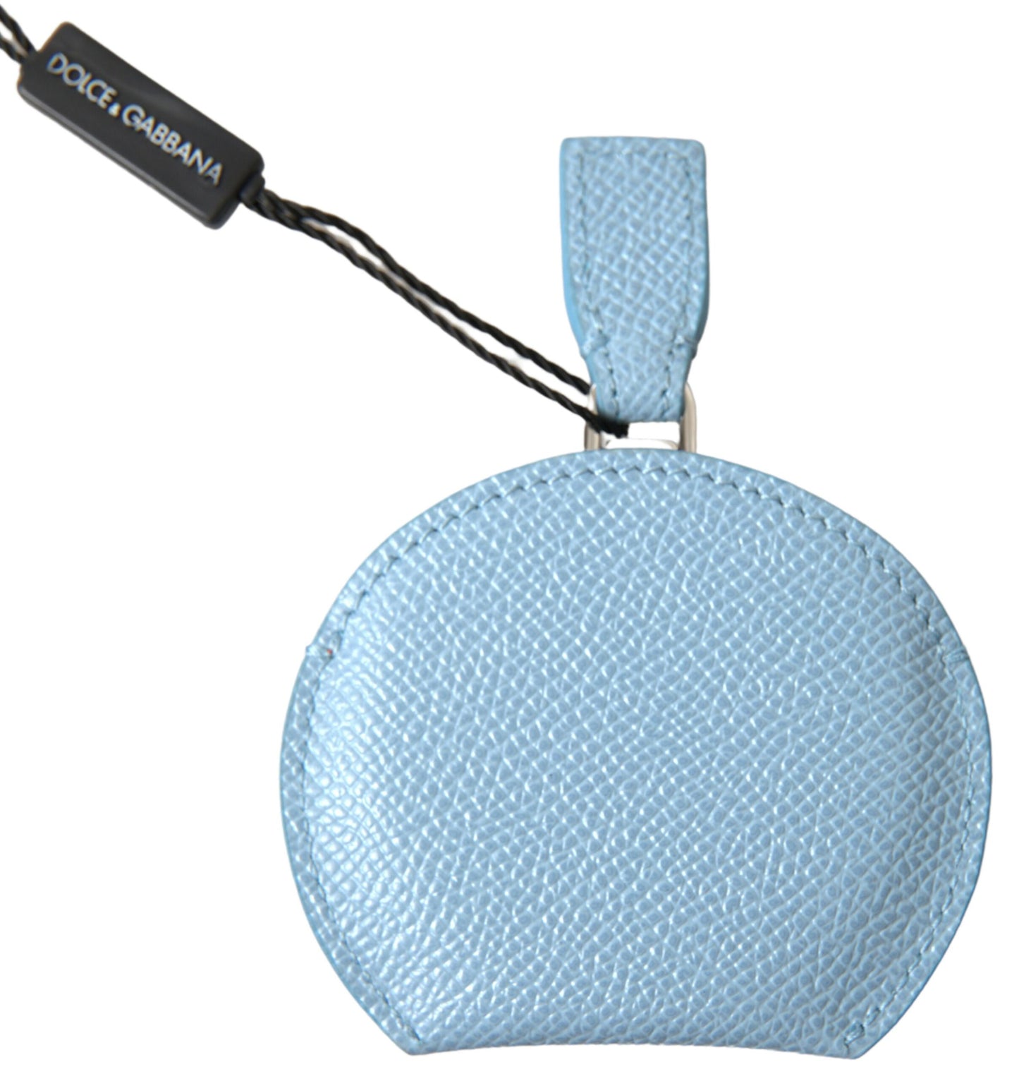 Dolce &amp; Gabbana Elegante soporte para espejo de cuero en azul claro