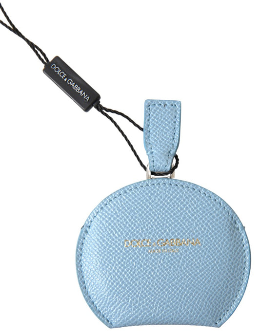 Dolce &amp; Gabbana Elegante soporte para espejo de cuero en azul claro