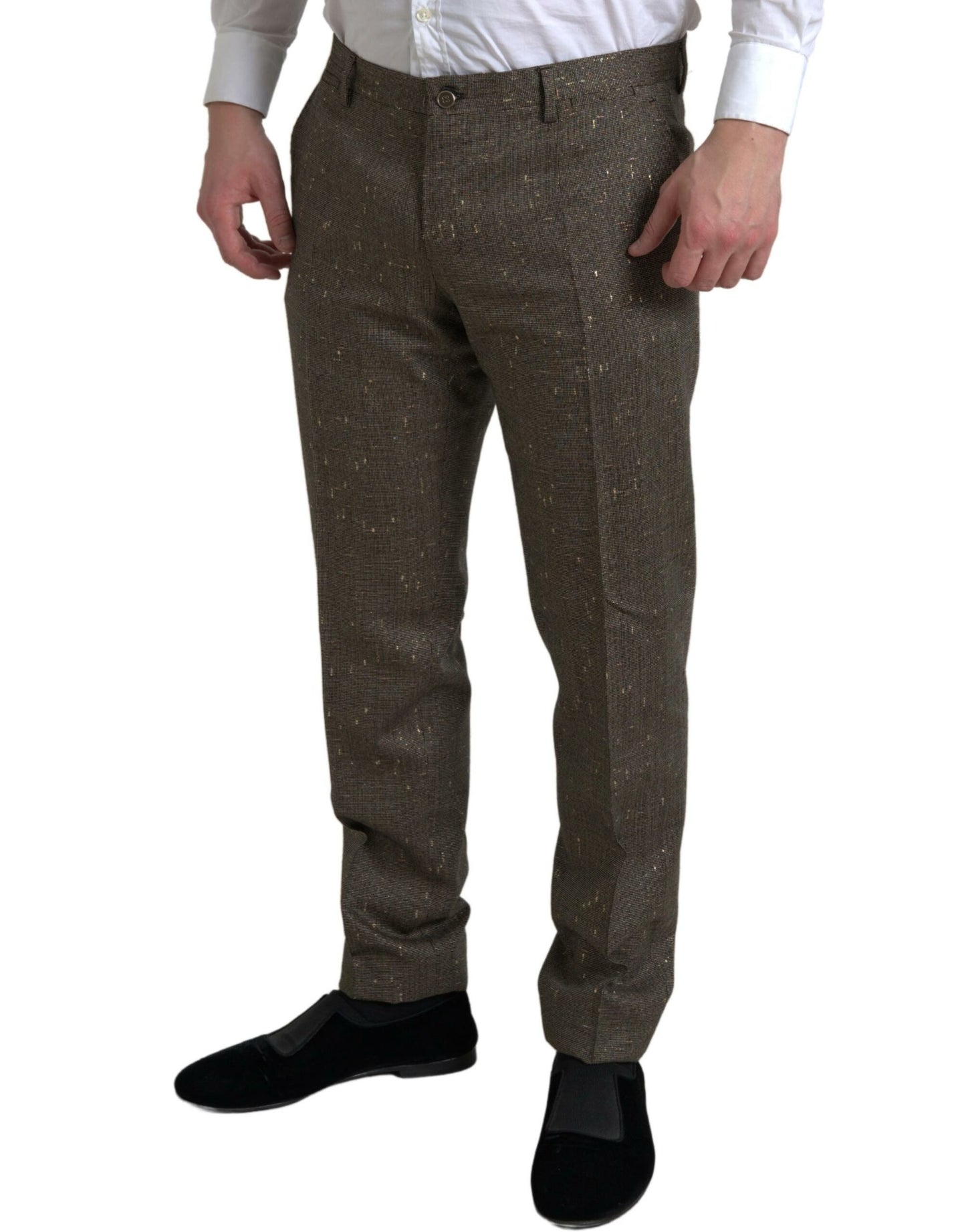 Dolce &amp; Gabbana Elegant Skinny Wool Chino Pants