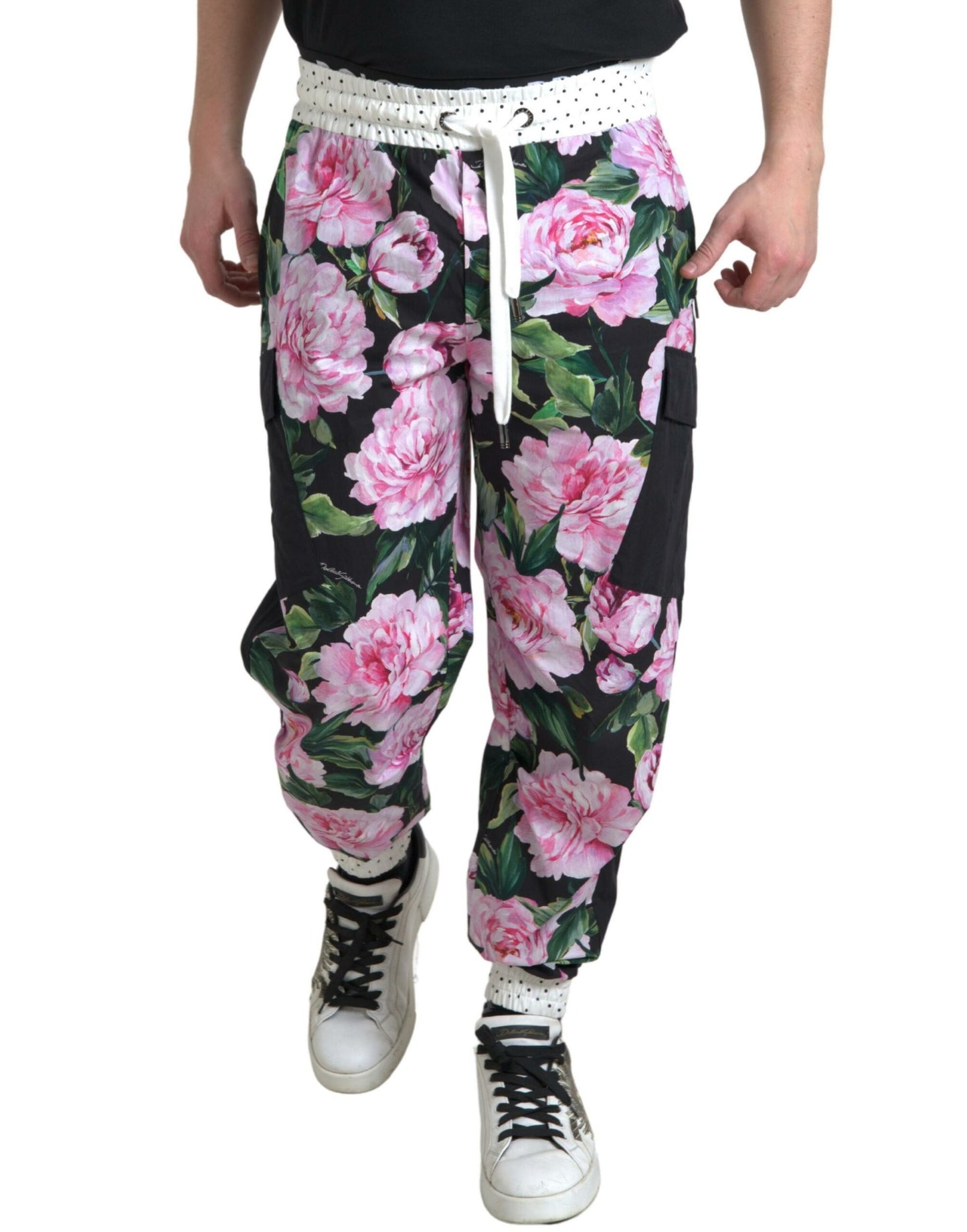 Dolce &amp; Gabbana Elegantes joggers de algodón multicolor