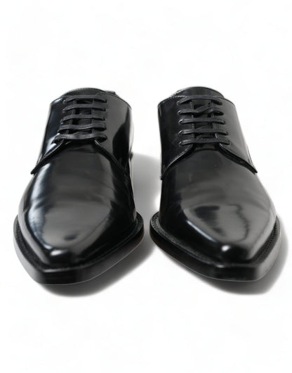 Dolce &amp; Gabbana Élégantes ballerines en cuir noir