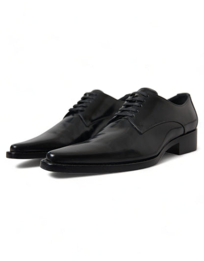 Dolce &amp; Gabbana Élégantes ballerines en cuir noir