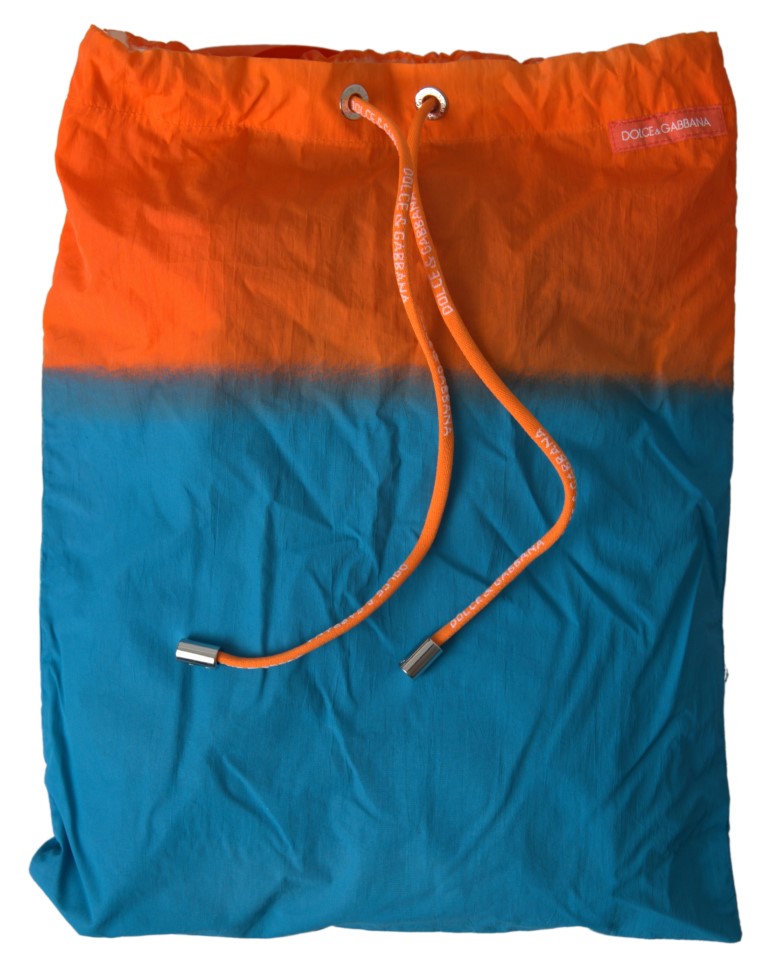 Short de bain effet dégradé Dolce &amp; Gabbana en orange vif