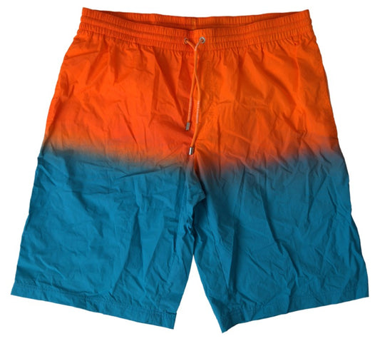 Short de bain effet dégradé Dolce &amp; Gabbana en orange vif