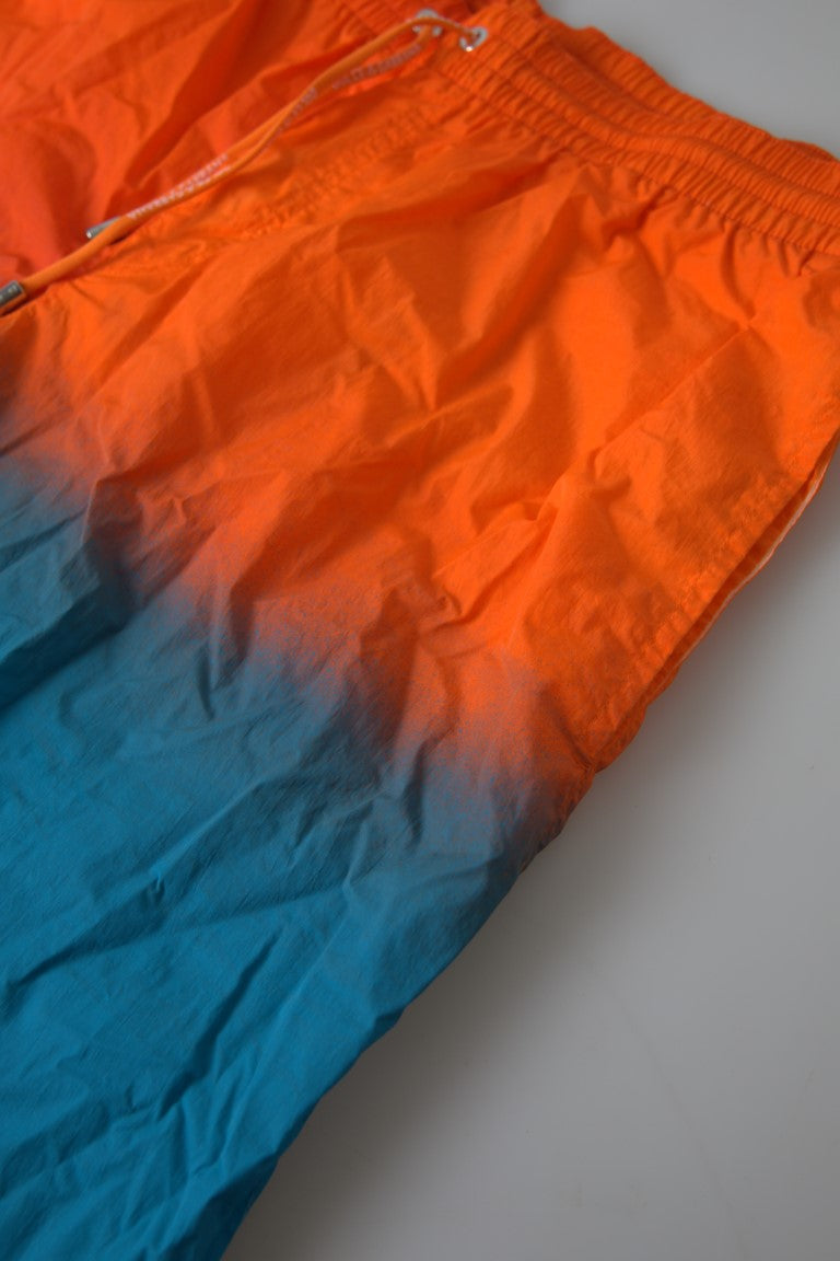 Short de bain effet dégradé Dolce &amp; Gabbana en orange vif