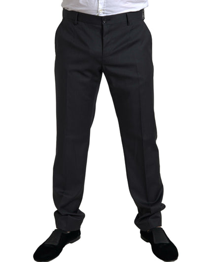 Dolce &amp; Gabbana Elegante traje negro de dos piezas de corte slim
