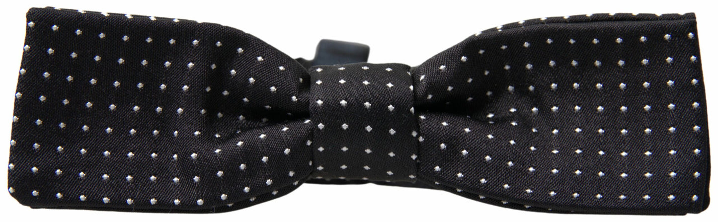 Dolce &amp; Gabbana Elegante Pajarita De Seda Negra