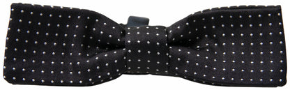 Dolce &amp; Gabbana Elegante Pajarita De Seda Negra